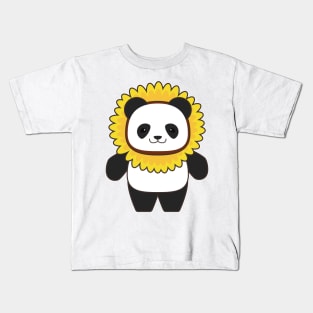 Panda with Sunflower Kids T-Shirt